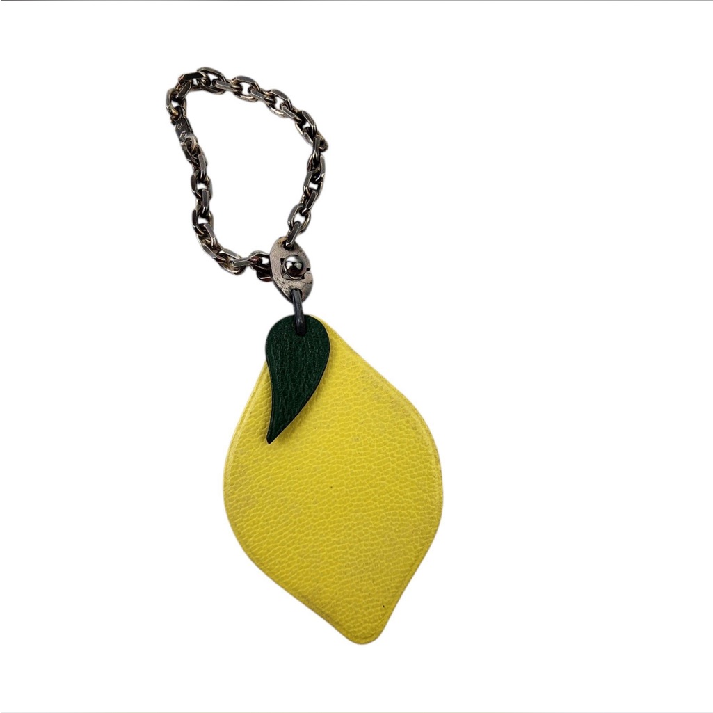 Auth Herms Lemon Bag Charm